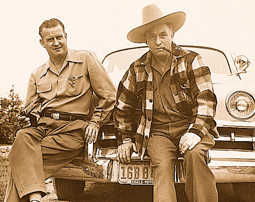 Elmer Keith s puškařskou legendou Ronem Weatherbym