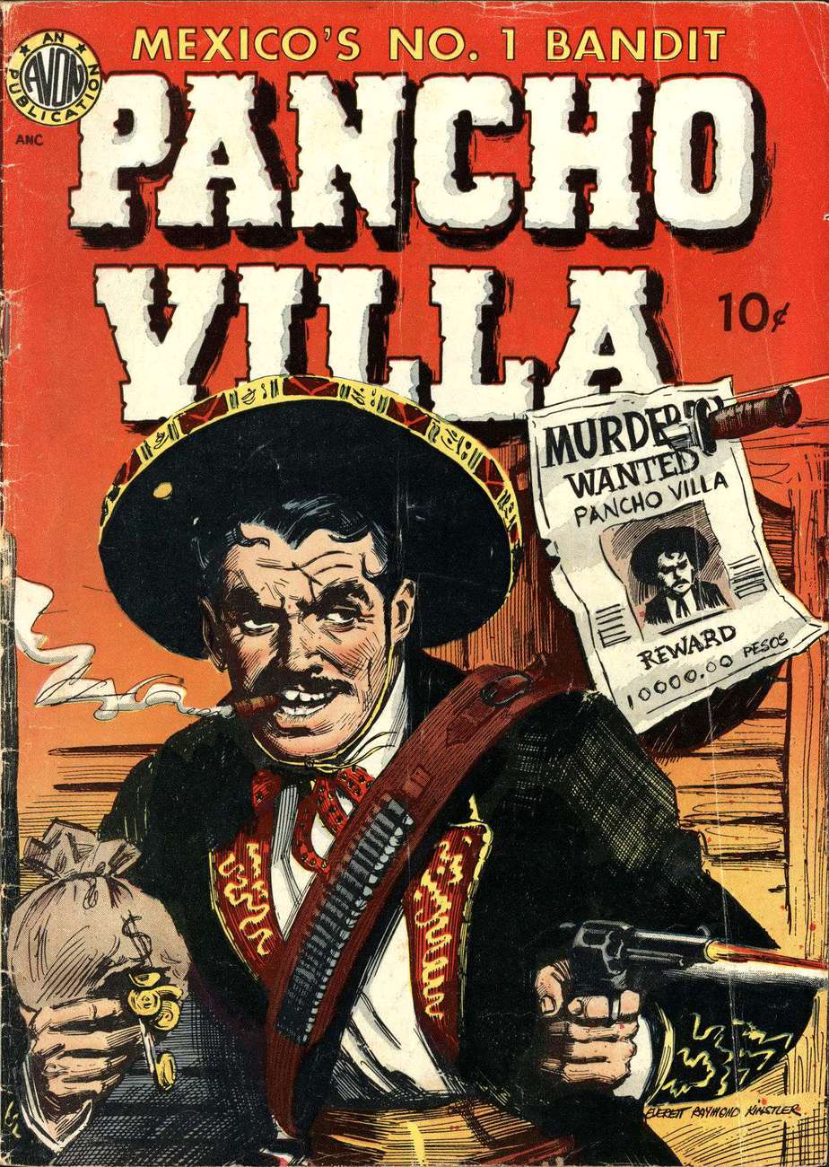 Pancho Villa jako hrdina komiksu z padesátých let