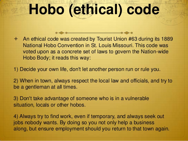 04 hobo ethical code